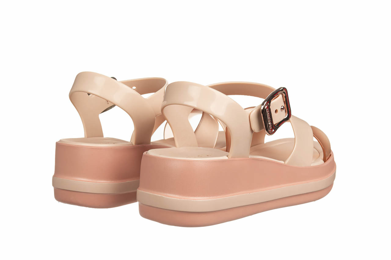 Sandały azaleia marie sandal plat fem light nude 198051, różowy, tworzywo - sandały - buty damskie - kobieta 10