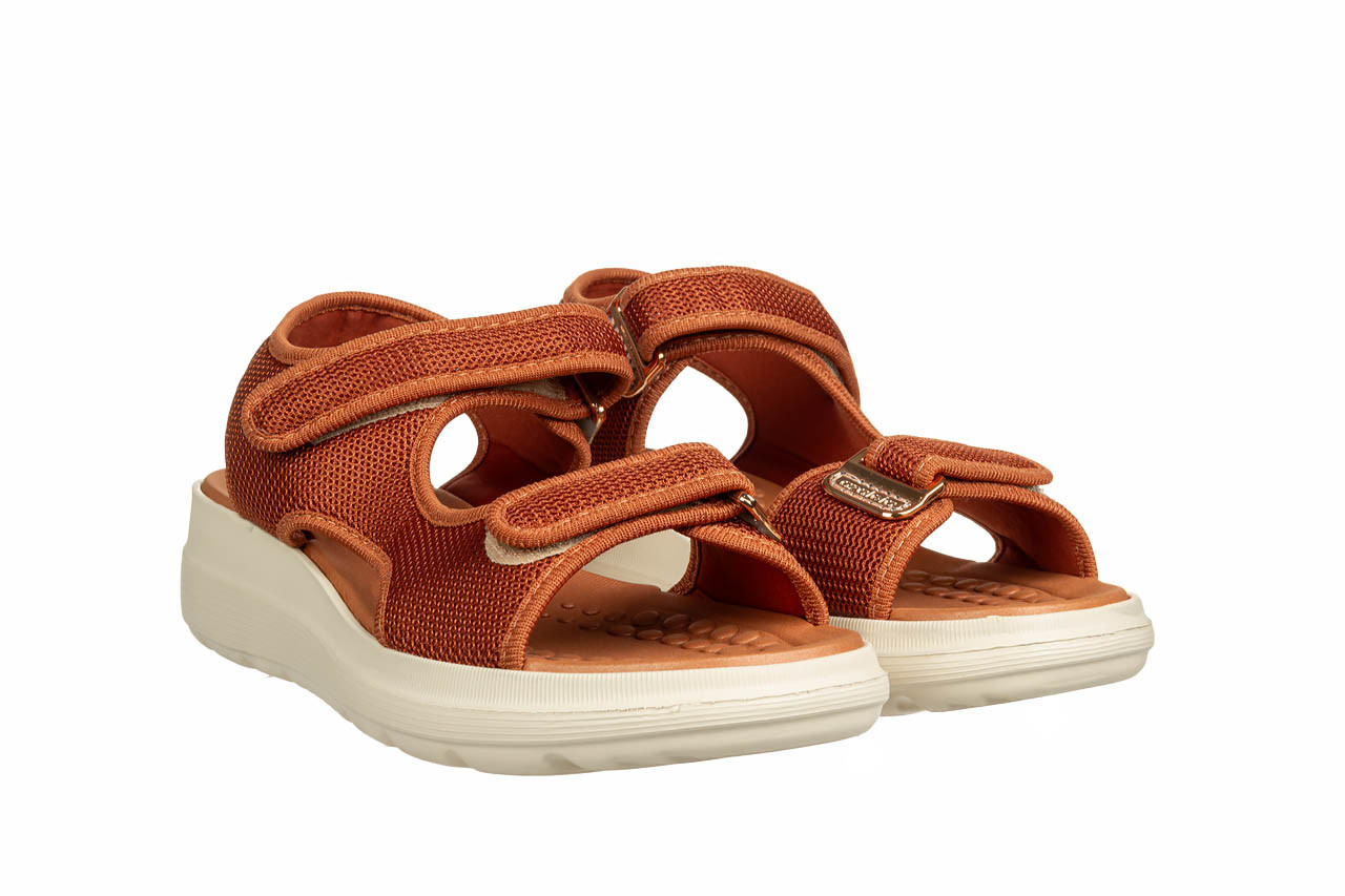 Sandały azaleia greice soft papete light brown 198047, brązowy, materiał - płaskie - sandały - buty damskie - kobieta 10