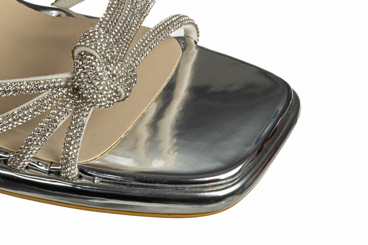 Sandały bayla-187 201 silver 187229, srebrny, skóra ekologiczna  - letnia elegancja - trendy - kobieta 13