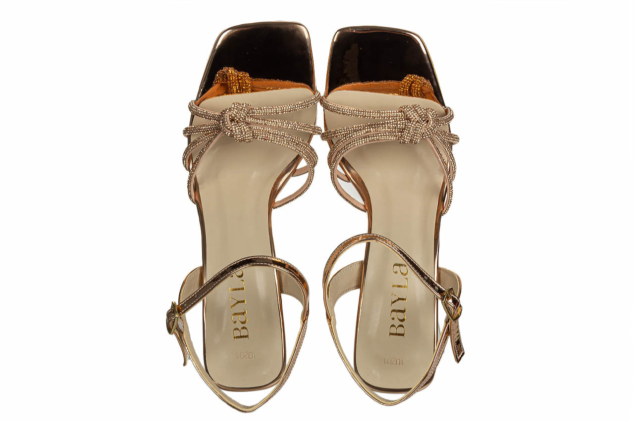 Sandały bayla-187 201 t rose mirror 187149, różowe złoto, skóra ekologiczna  - na obcasie - sandały - buty damskie - kobieta 11