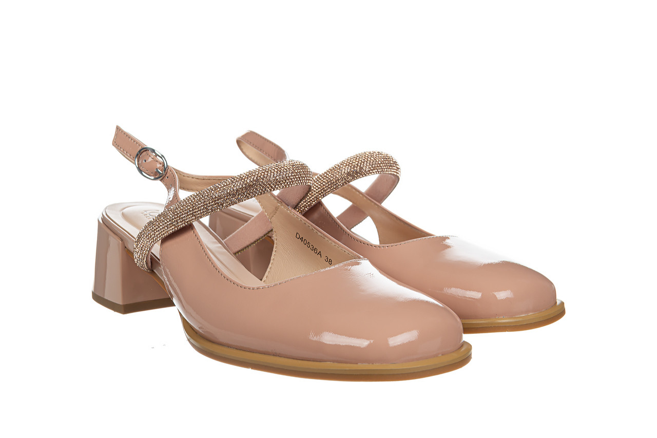 Sandały loretta vitale d40536a pink 514244, różowy, skóra lakierowana - na obcasie - sandały - buty damskie - kobieta 8