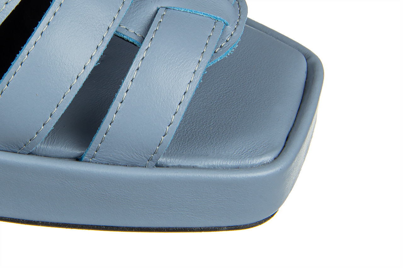 Sandały bayla-159 4550 058-p niebieski lico 159129, skóra naturalna - na platformie - sandały - buty damskie - kobieta 14