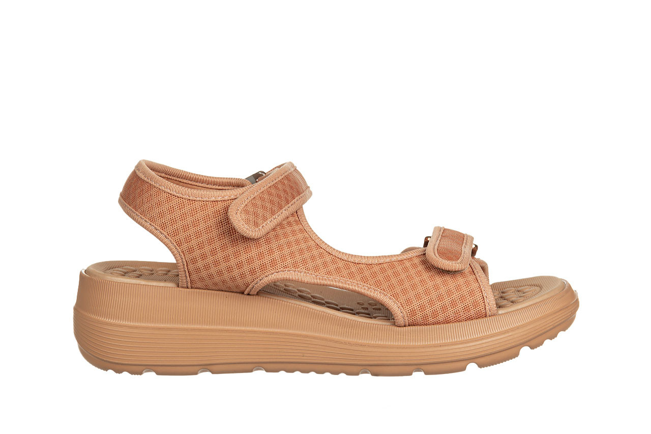 Sandały azaleia greice soft papete brown 198044, brązowy, materiał - płaskie - sandały - buty damskie - kobieta 9