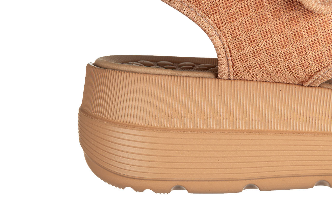 Sandały azaleia greice soft papete brown 198044, brązowy, materiał - płaskie - sandały - buty damskie - kobieta 14