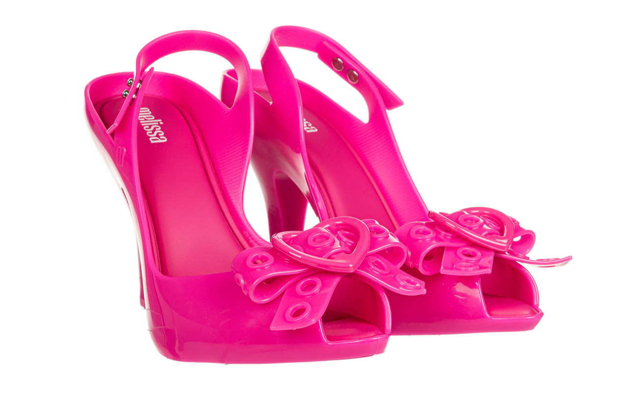 Sandały melissa lady dragon hot ad pink 010471, różowy, guma - peep toe - szpilki - buty damskie - kobieta 8