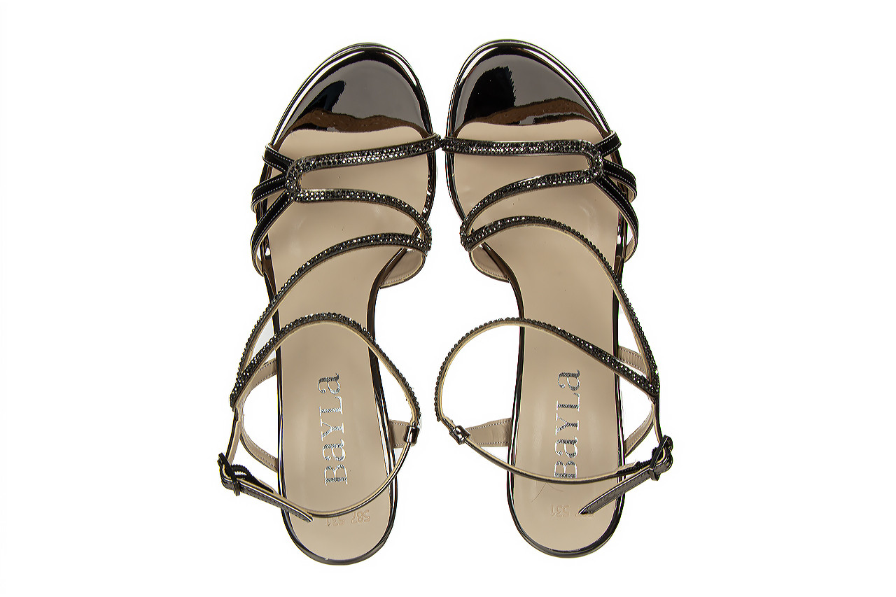 Sandały bayla-187 587-531 platinum 187123, czarny, skóra ekologiczna - na obcasie - sandały - buty damskie - kobieta 13
