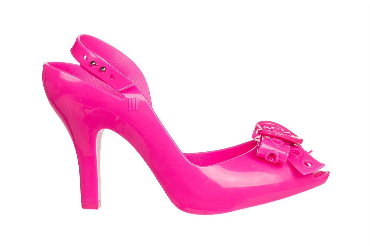 Sandały melissa lady dragon hot ad pink 010471, różowy, guma - peep toe - szpilki - buty damskie - kobieta 7