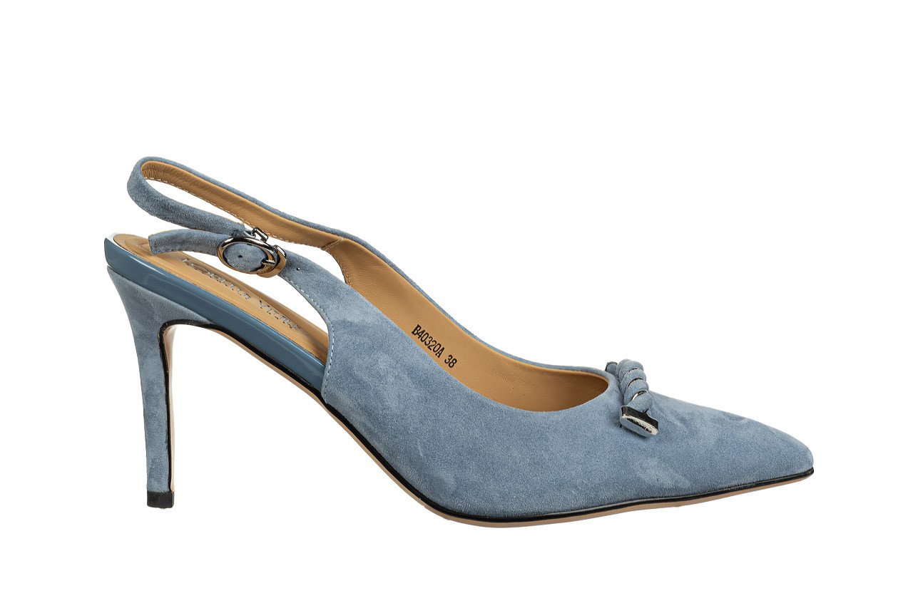 Czółenka loretta vitale d40320 blue 514263, niebieski, skóra naturalna  - na szpilce - sandały - buty damskie - kobieta 8