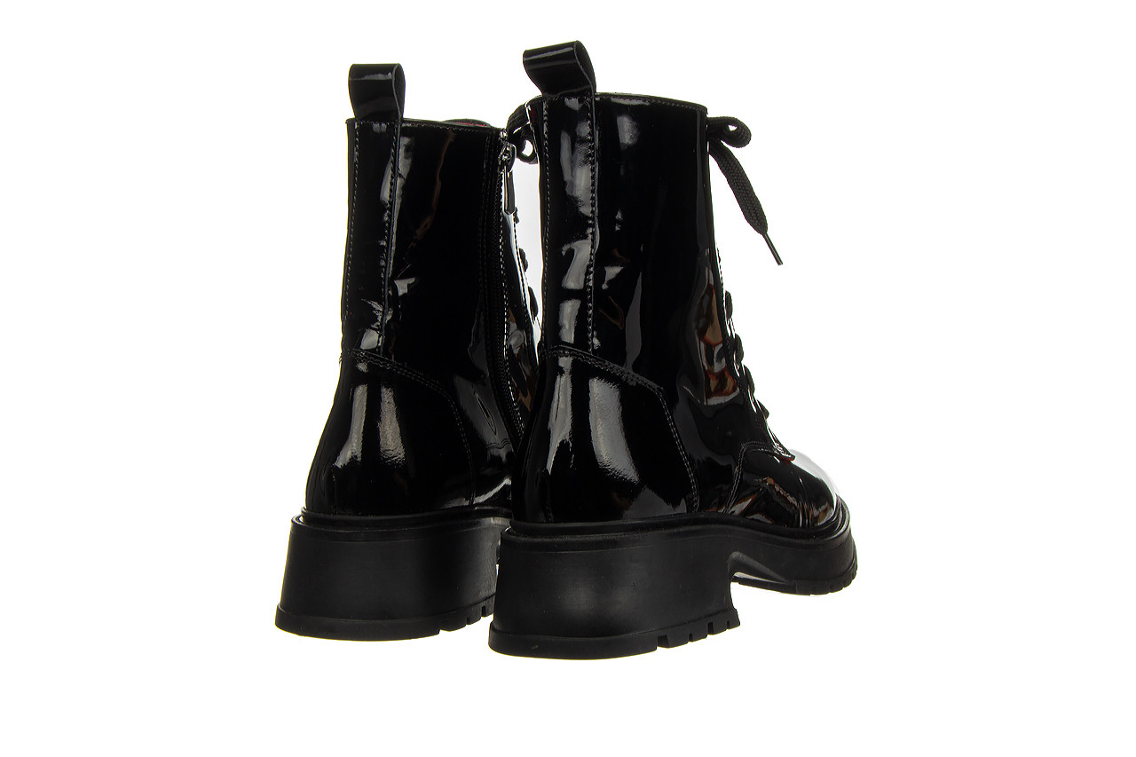 Trzewiki bayla-161 177 4007 black patent 161617, czarny, skóra naturalna  - sznurowane - botki - buty damskie - kobieta 11