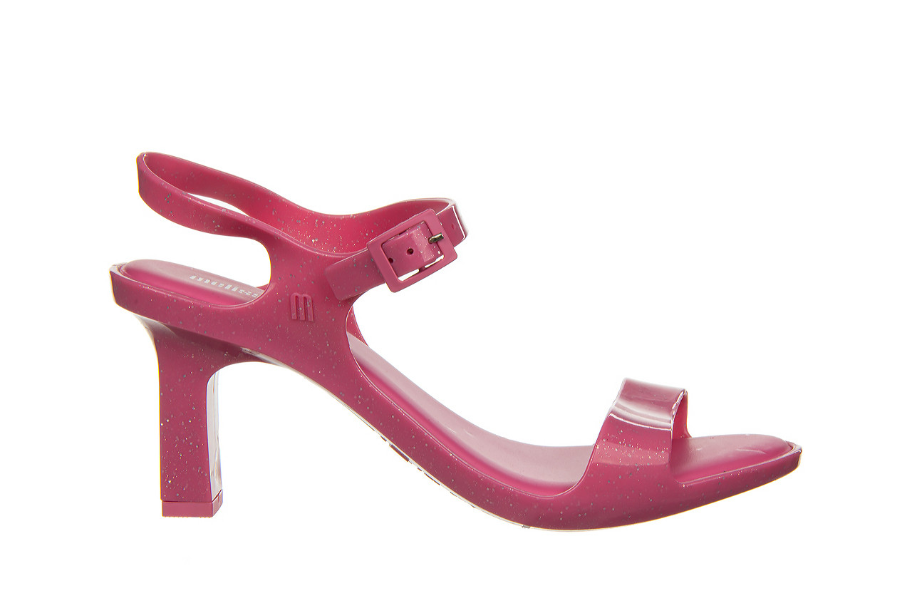 Sandały melissa lady emme ad pink glitter 010437, różowy, guma - sandały - melissa - nasze marki 7