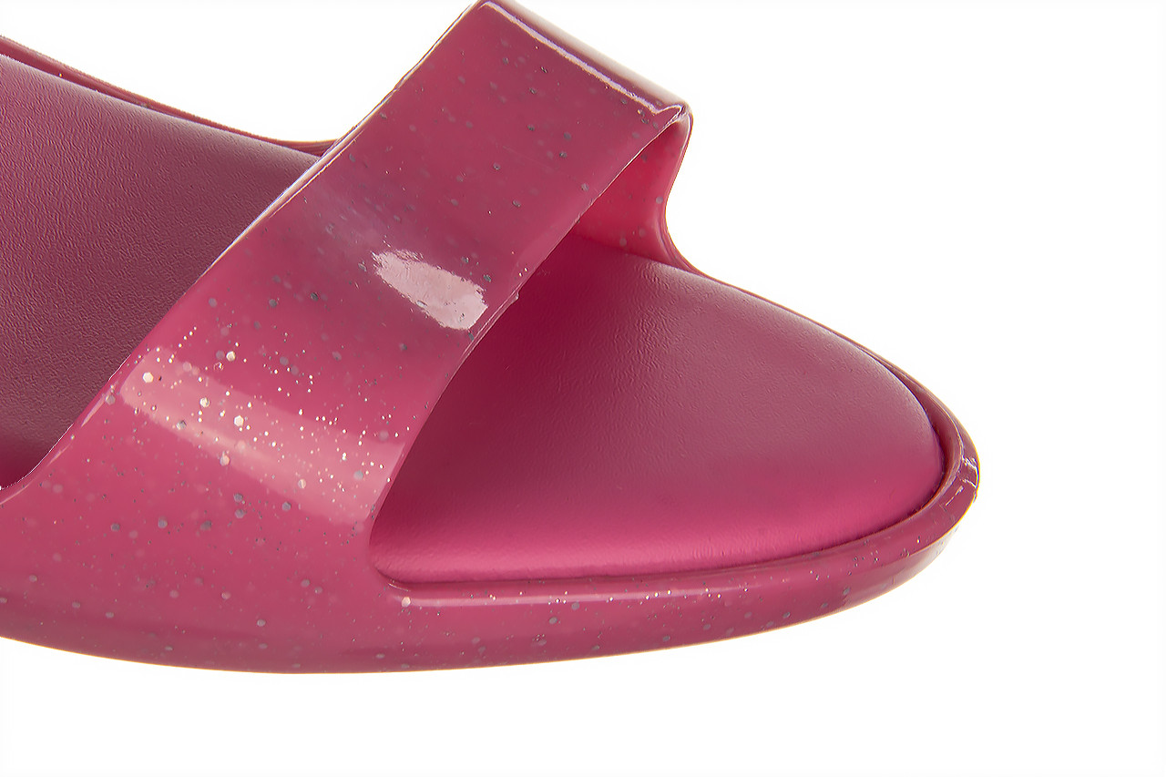 Sandały melissa lady emme ad pink glitter 010437, różowy, guma 13