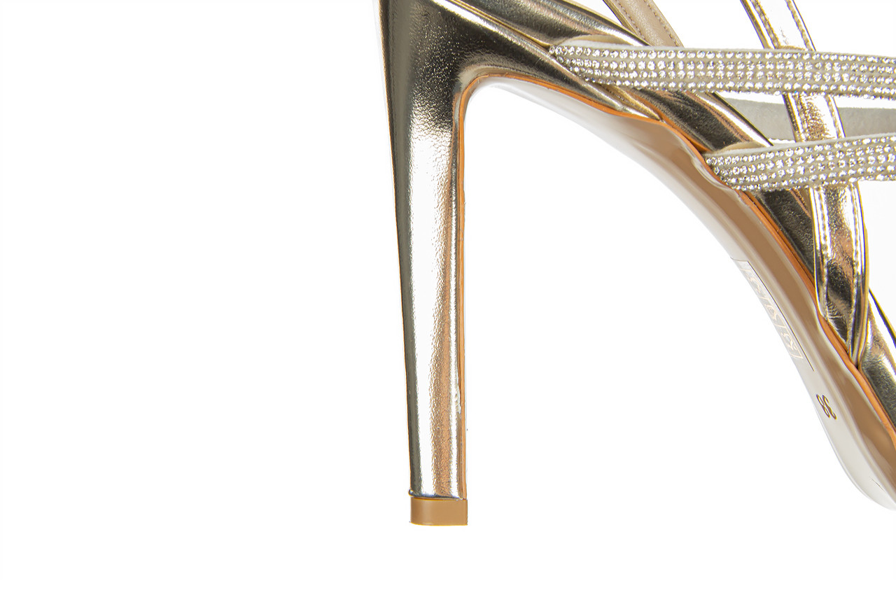 Sandały bayla-187 589-1729 gold 187131, złoty, skóra ekologiczna  - na szpilce - sandały - buty damskie - kobieta 12