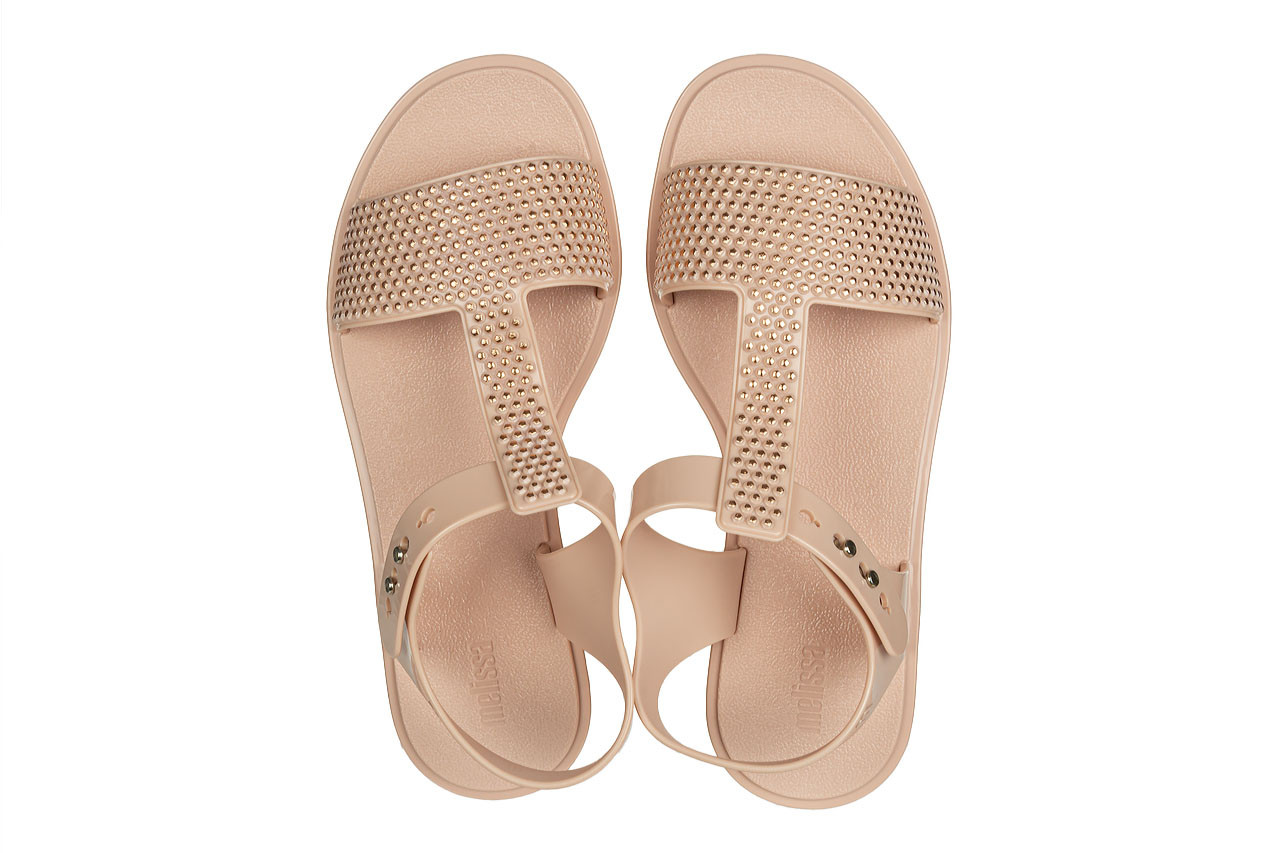 Sandały melissa rise ad soft pink 010473, różowy, guma - płaskie - sandały - buty damskie - kobieta 12