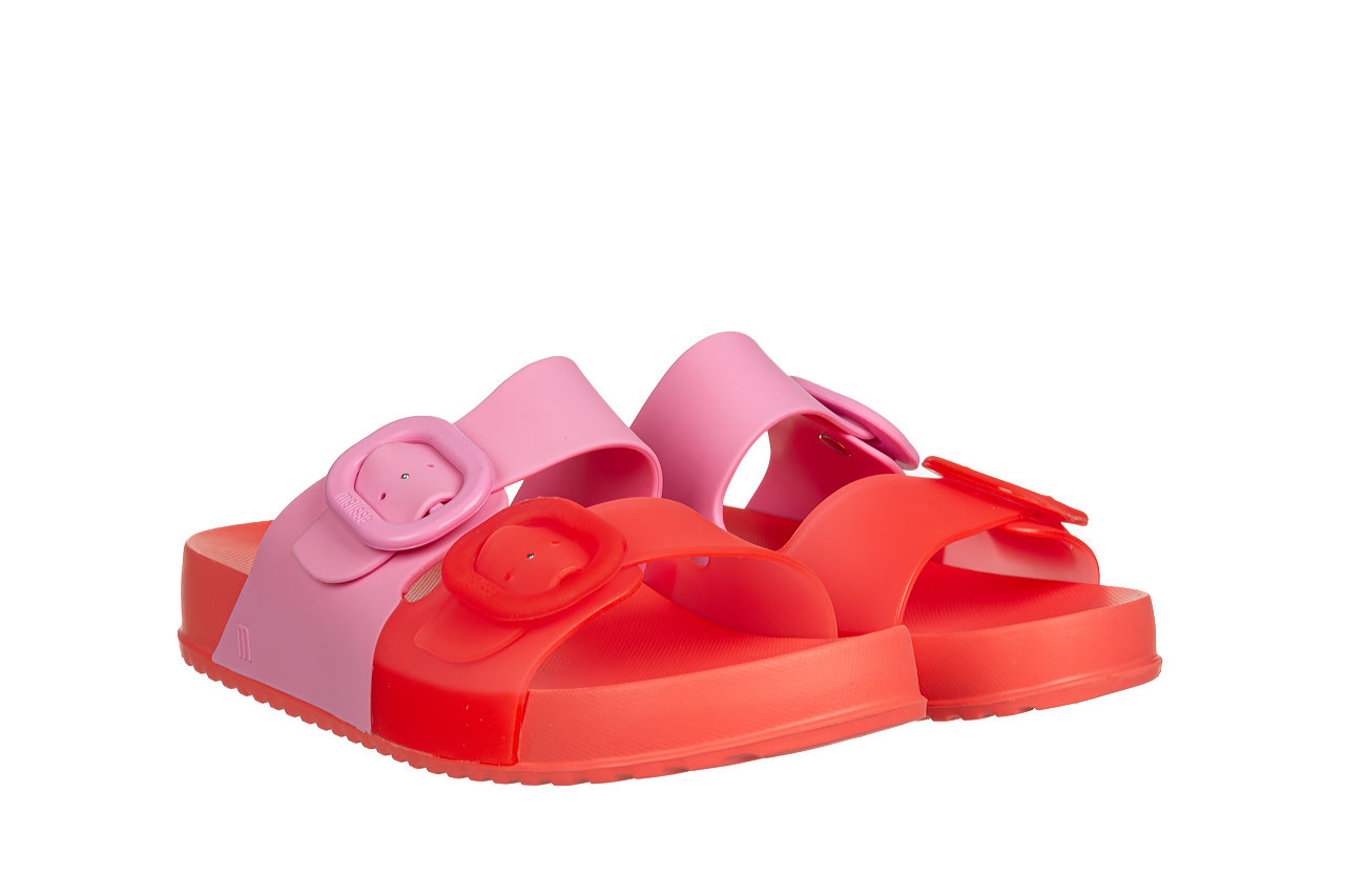 Klapki melissa cozy slide ad red pink 010453, różowy, guma - klapki - buty damskie - kobieta 8