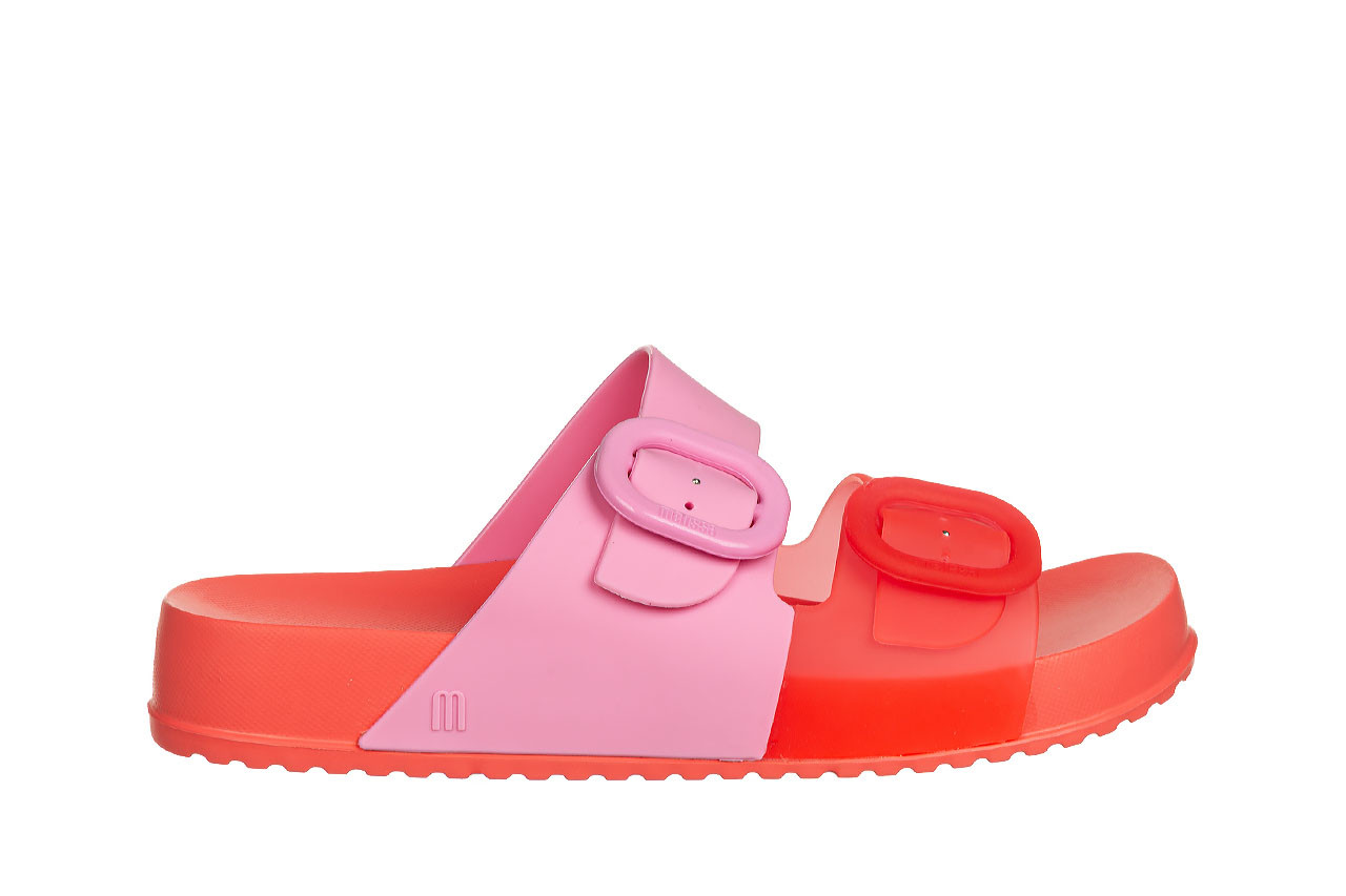 Klapki melissa cozy slide ad red pink 010453, różowy, guma - gumowe/plastikowe - klapki - buty damskie - kobieta 7