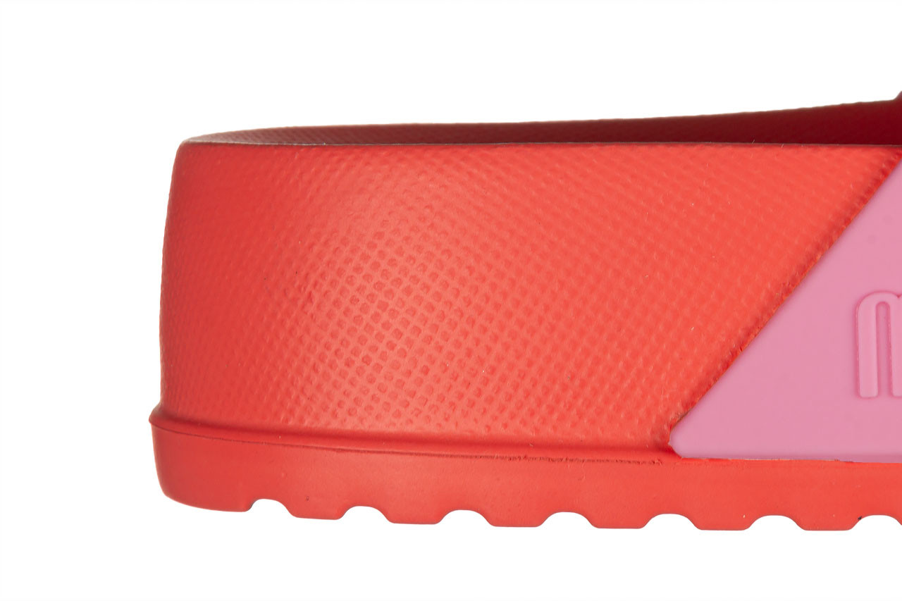Klapki melissa cozy slide ad red pink 010453, różowy, guma - klapki - buty damskie - kobieta 12