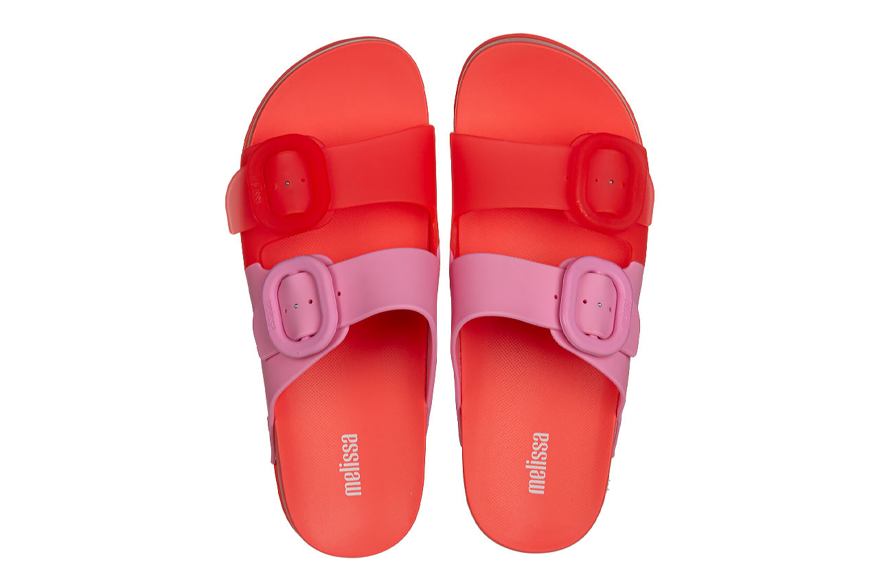 Klapki melissa cozy slide ad red pink 010453, różowy, guma - gumowe/plastikowe - klapki - buty damskie - kobieta 11