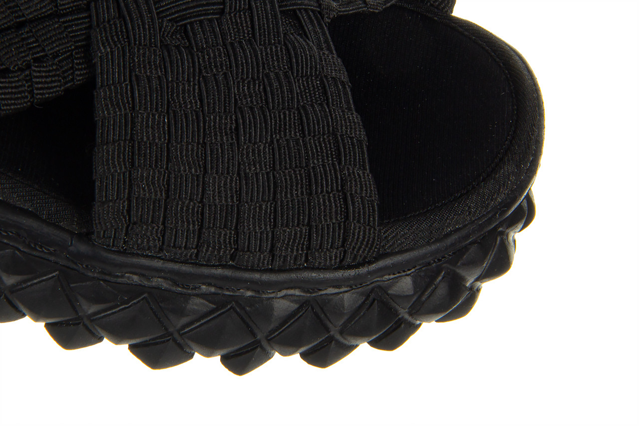 Sandały rock dakota black 23 032948, czarny, materiał - płaskie - sandały - buty damskie - kobieta 13