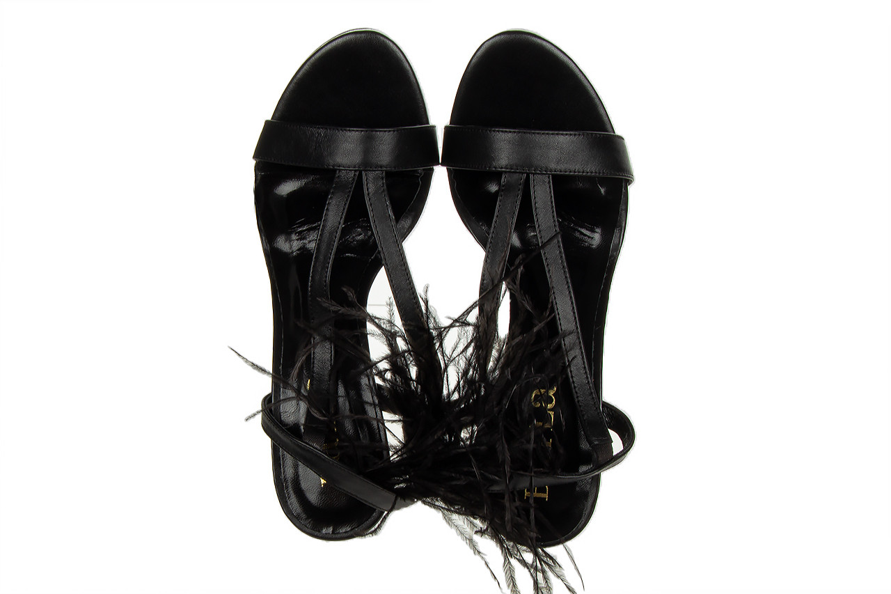 Sandały bayla-159 4661 076-p czarny lico 159147, skóra naturalna - na platformie - sandały - buty damskie - kobieta 11