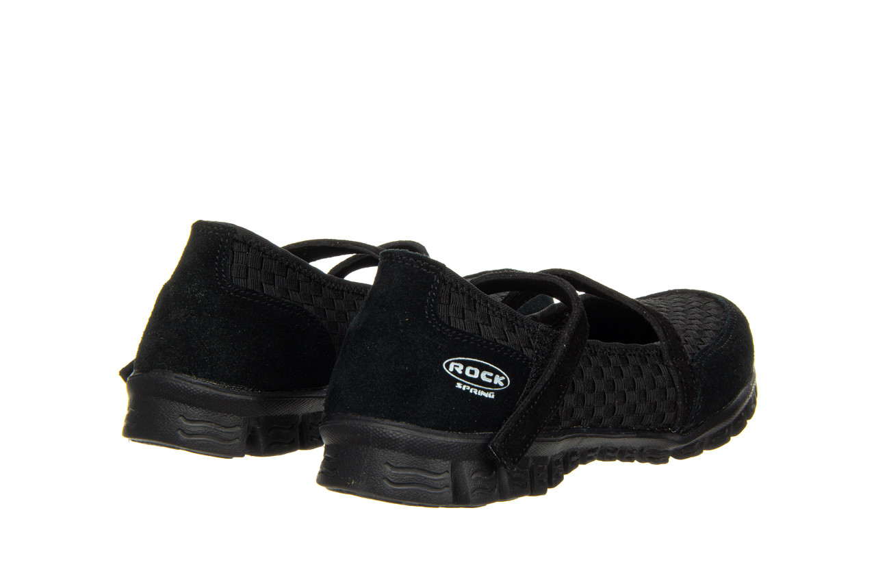 Półbuty rock oxana black 032981, czarny, materiał - obuwie sportowe - buty damskie - kobieta 10