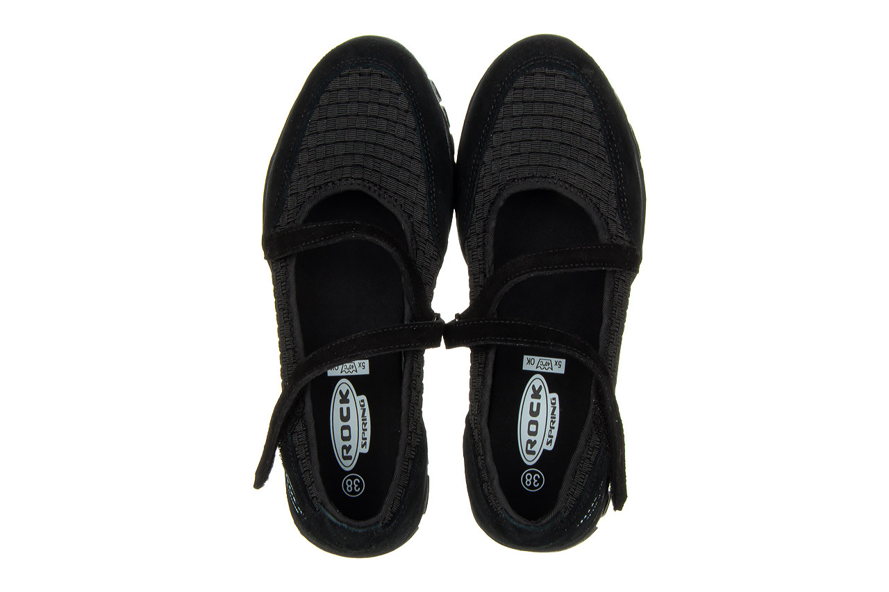 Półbuty rock oxana black 032981, czarny, materiał - obuwie sportowe - buty damskie - kobieta 11