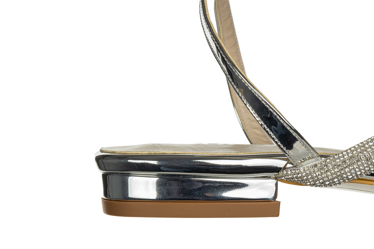 Sandały bayla-187 1719 silver 187112, srebrny, skóra ekologiczna - płaskie - sandały - buty damskie - kobieta 15