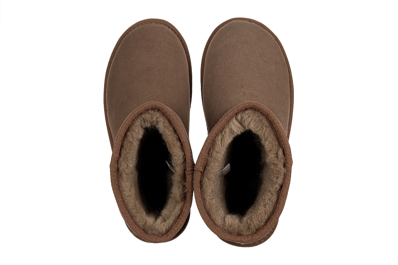 Śniegowce emu stinger mini mushroom 119192, brązowy, skóra naturalna  - zamszowe - botki - buty damskie - kobieta 15