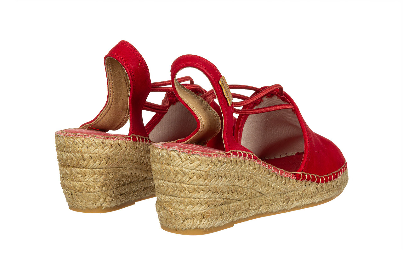 Sandały toni pons tremp vermell red 204007, czerwony, skóra naturalna - na platformie - sandały - buty damskie - kobieta 10