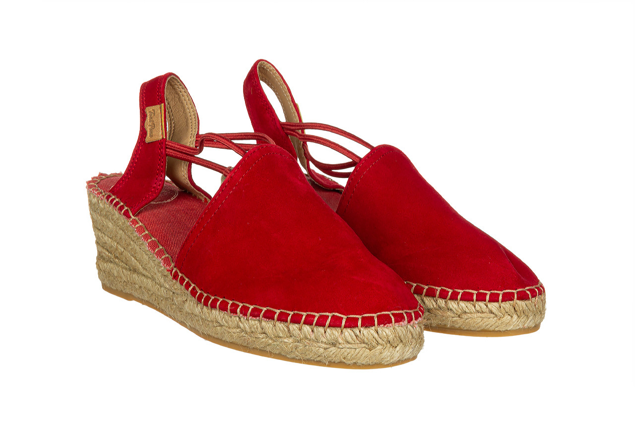 Sandały toni pons tremp vermell red 204007, czerwony, skóra naturalna - na koturnie - sandały - buty damskie - kobieta 8