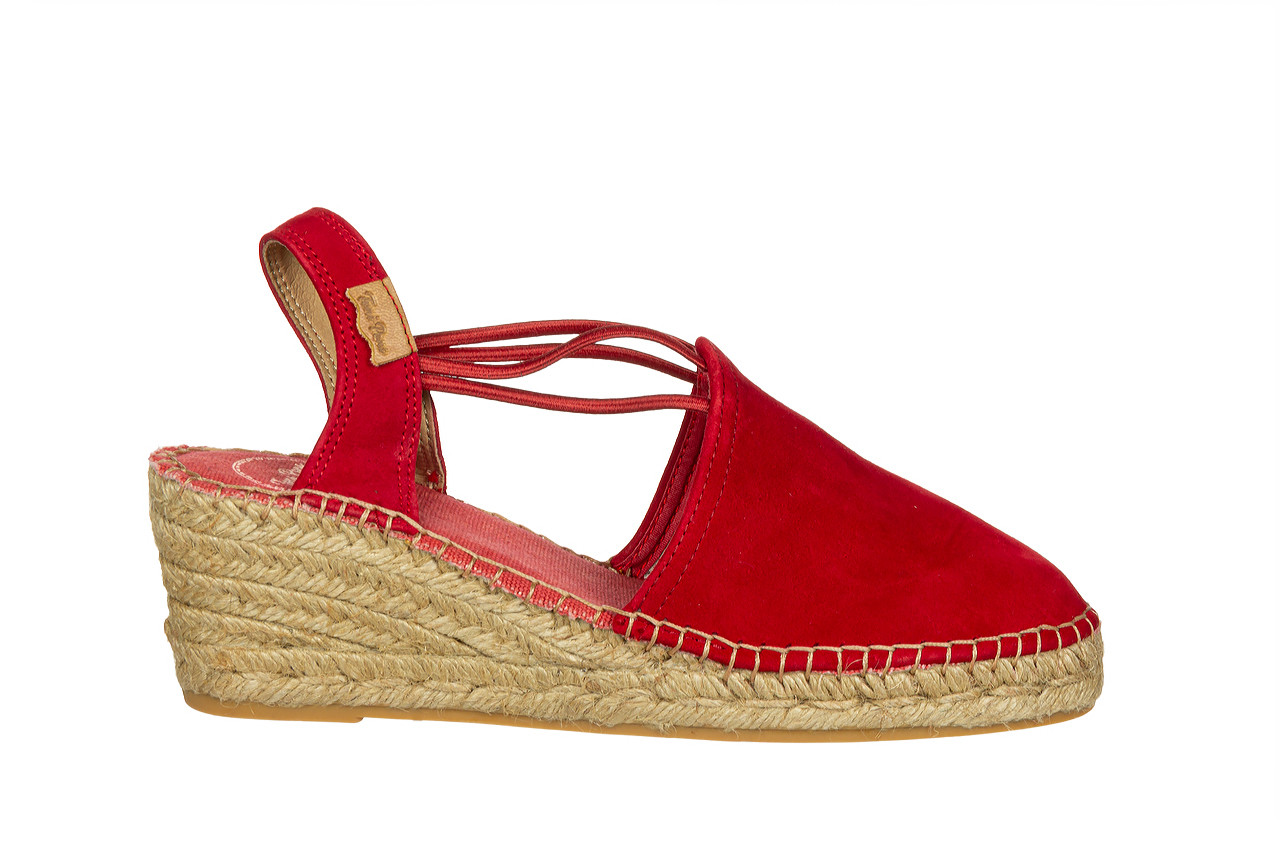 Sandały toni pons tremp vermell red 204007, czerwony, skóra naturalna - espadryle - buty damskie - kobieta 7
