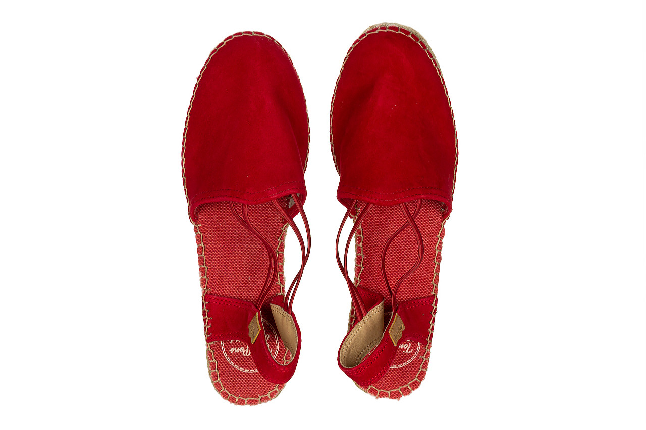 Sandały toni pons tremp vermell red 204007, czerwony, skóra naturalna - espadryle - buty damskie - kobieta 11