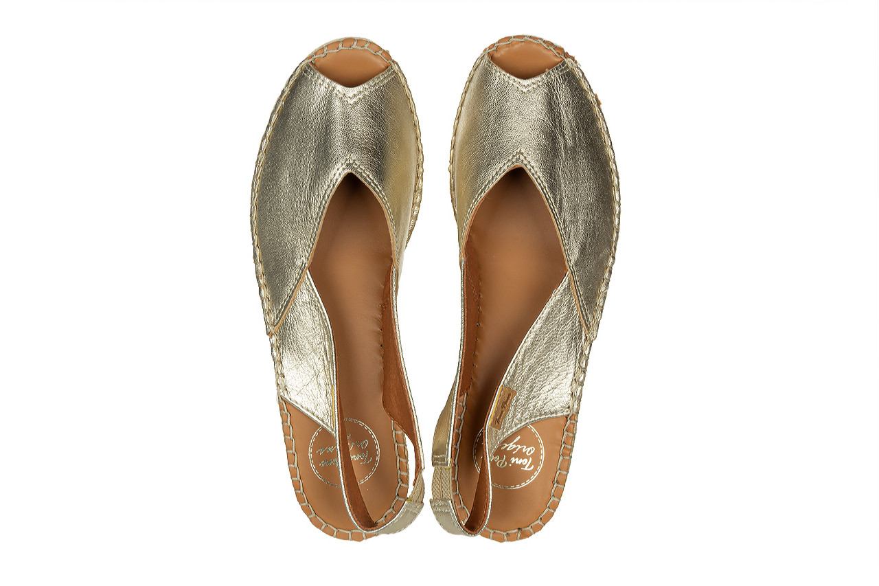 Sandały toni pons bernia-p platinum 204001, złoty, skóra naturalna  - skórzane - sandały - buty damskie - kobieta 15