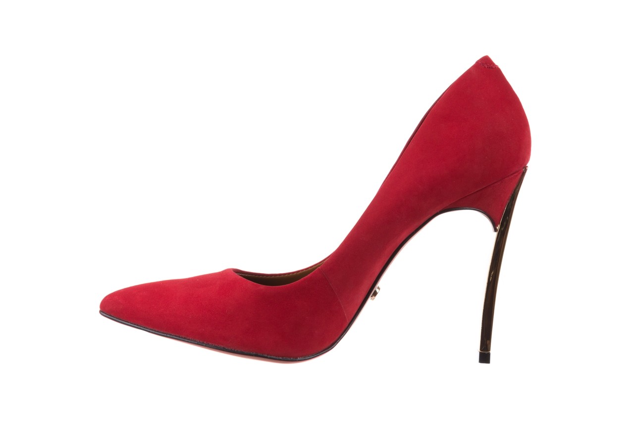 Szpilki bayla-067 118706l czerwone, skóra naturalna - zamszowe - szpilki - buty damskie - kobieta 9
