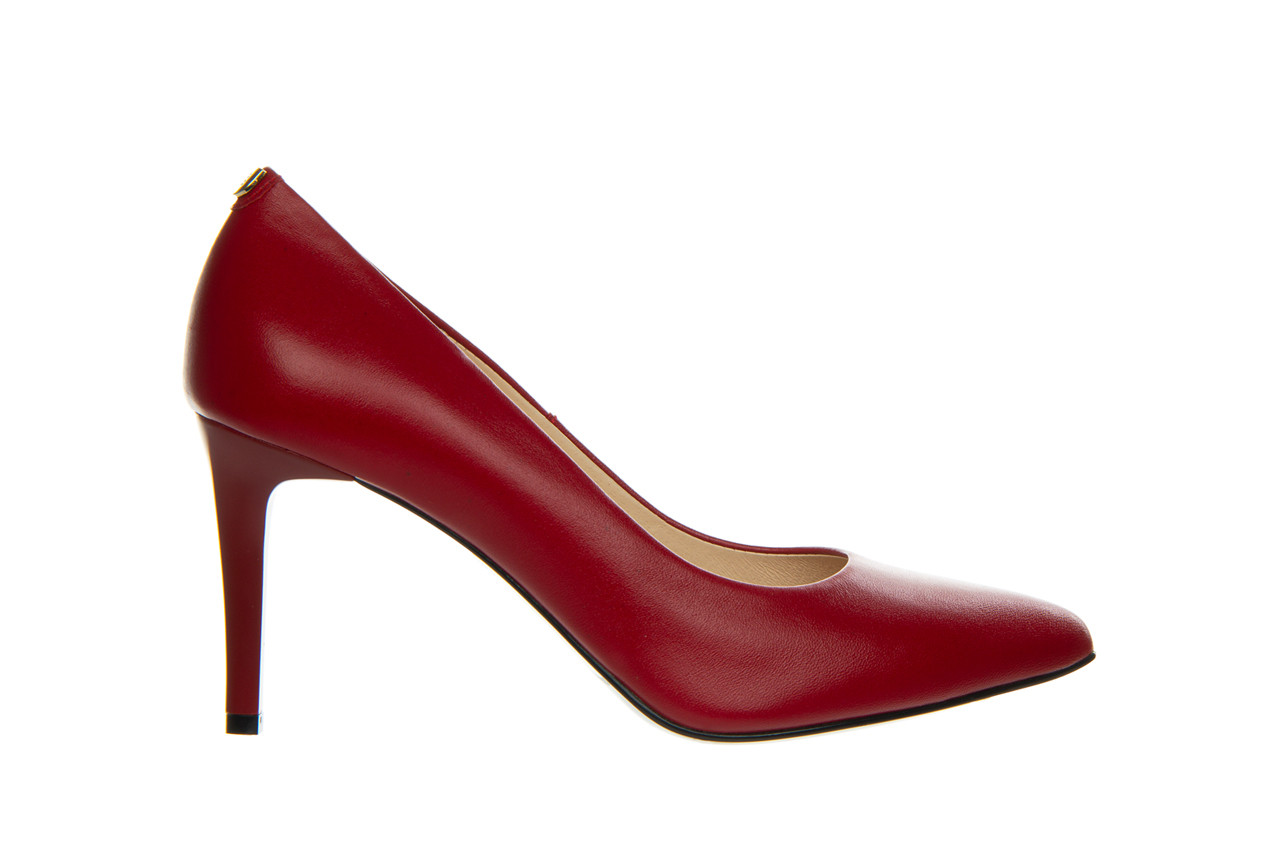 Czółenka bayla-056 1816-89 czerwony burgund 056549, skóra naturalna - czółenka - buty damskie - kobieta 8