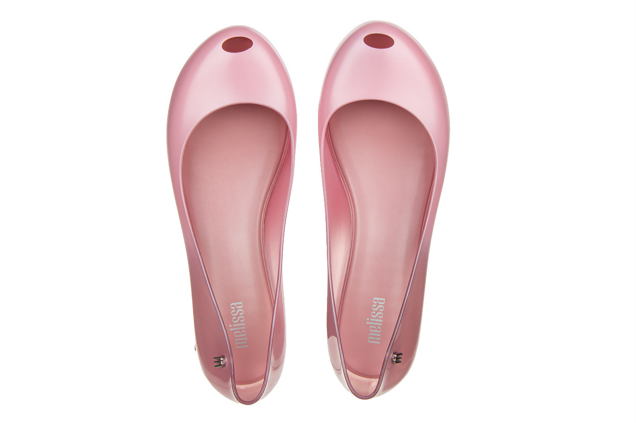 Baleriny melissa ultragirl basic iii ad pearly pink 010447, różowy, guma - peep toe - baleriny - buty damskie - kobieta 11