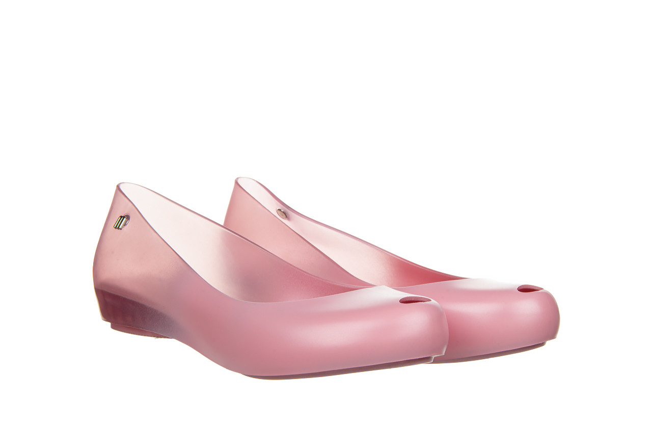 Baleriny melissa ultragirl basic iii ad pearly pink 010447, różowy, guma - peep toe - baleriny - buty damskie - kobieta 8