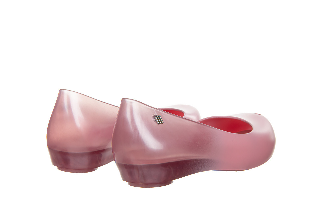 Baleriny melissa ultragirl basic iii ad pearly pink 010447, różowy, guma - peep toe - baleriny - buty damskie - kobieta 10