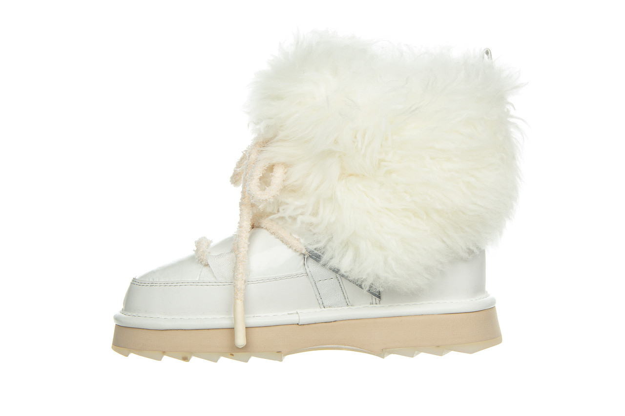 Śniegowce emu blurred glossy coconut 119180, biały, skóra naturalna - śniegowce i kalosze - buty damskie - kobieta 14