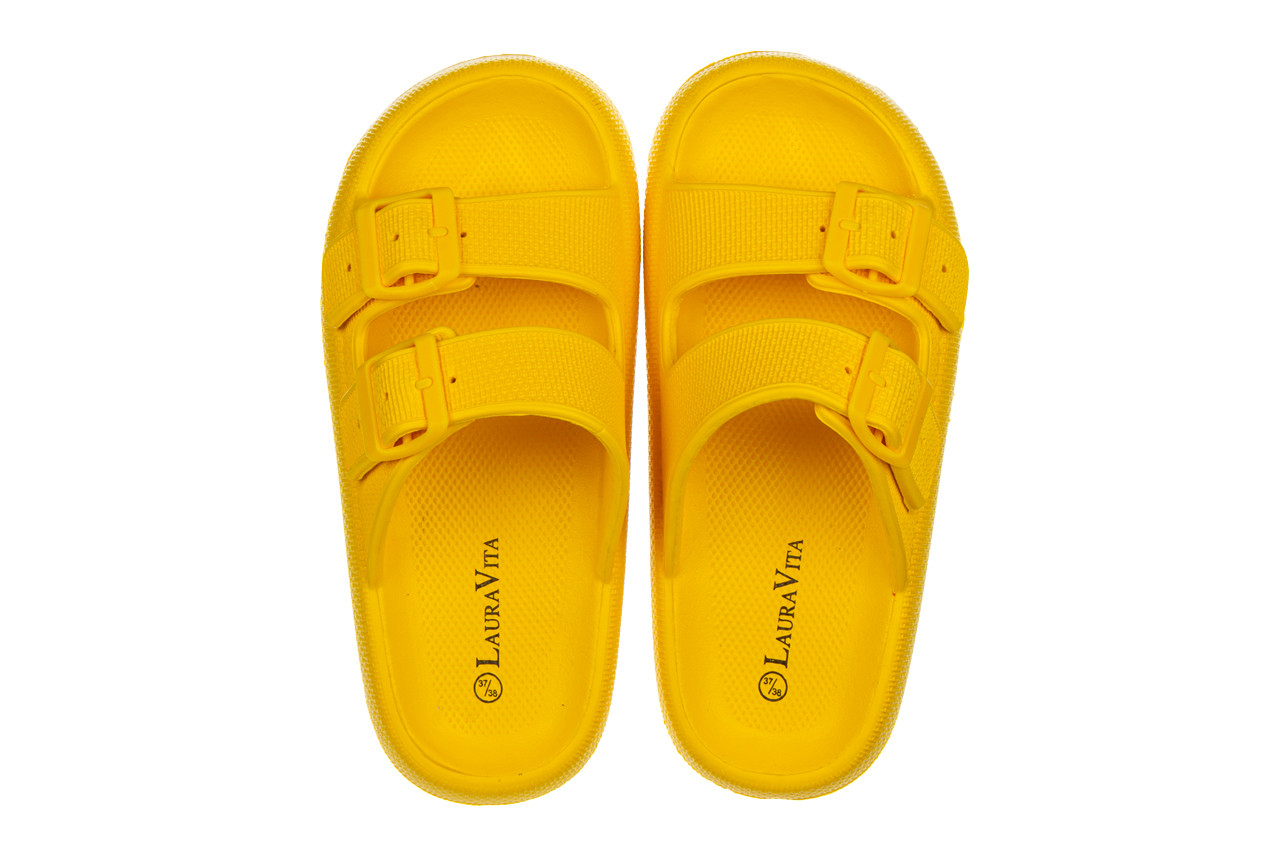 Klapki laura vita nuon 08 jaune 202003, żółty, tworzywo - gumowe/plastikowe - klapki - buty damskie - kobieta 11