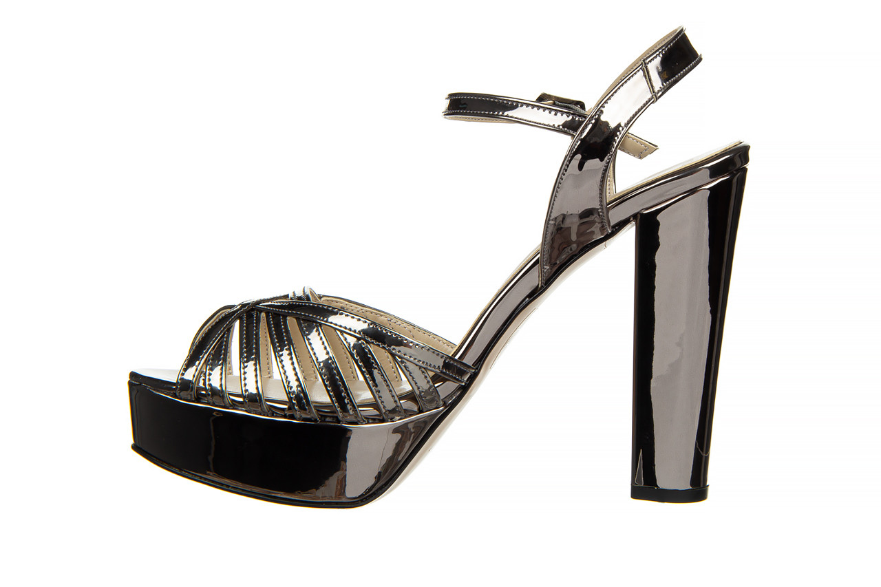 Sandały bayla-187 1840-7023 platinum 187034, czarny, skóra ekologiczna - na platformie - sandały - buty damskie - kobieta 11