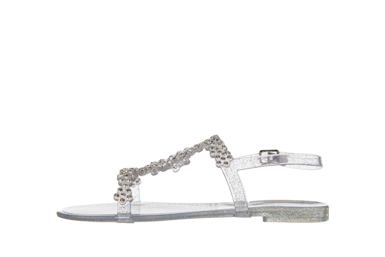 Sandały sca'viola g-64 silver 047191, srebro, silikon - płaskie - sandały - buty damskie - kobieta 12