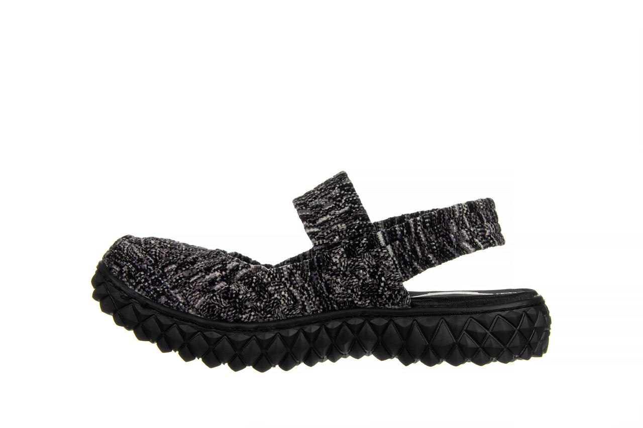 Sandały rock over sandal rockstone cashmere 032862, czarny, materiał - gumowe - sandały - buty damskie - kobieta 10