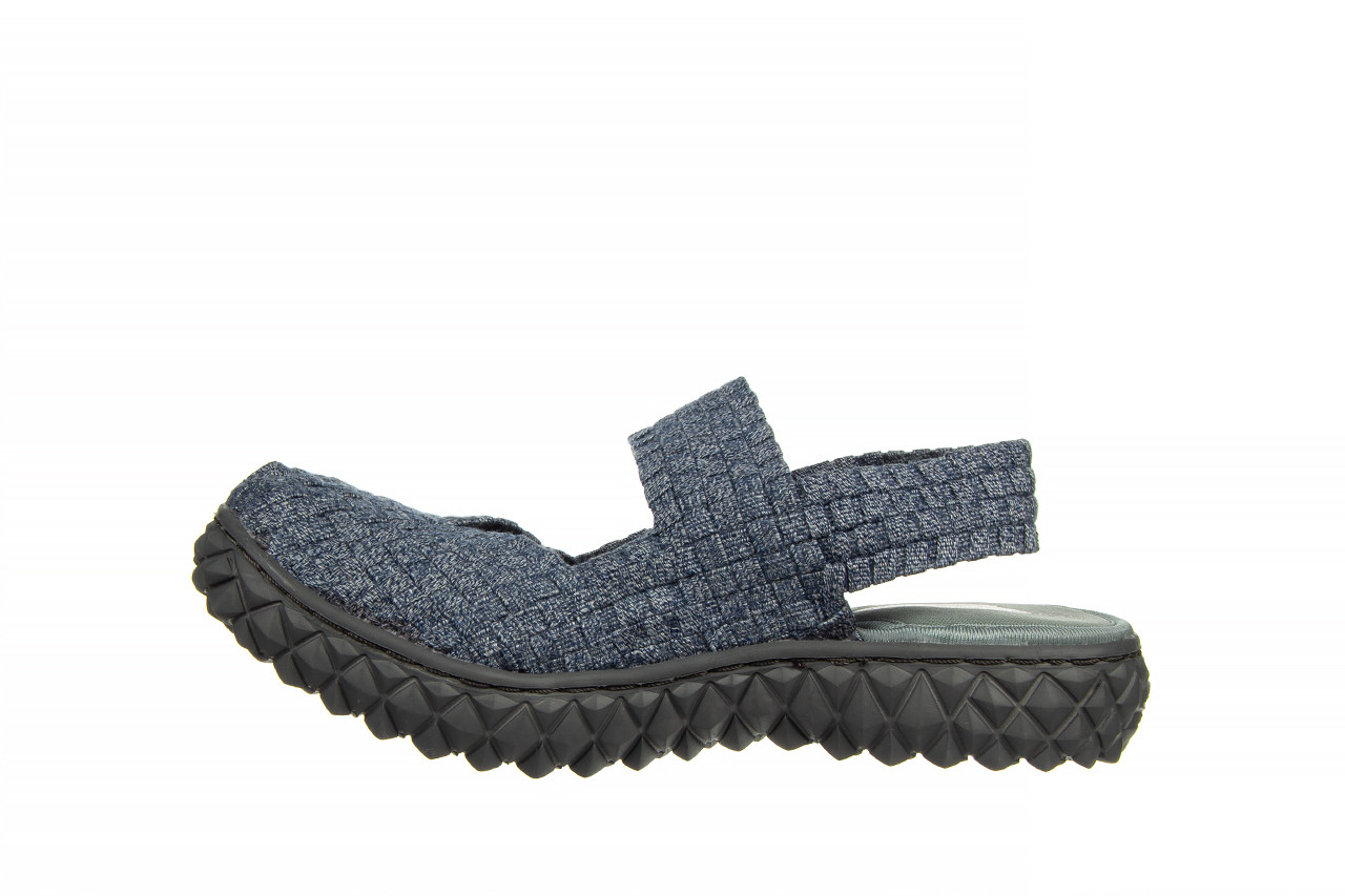 Sandały rock over sandal jeans smoke 032859, niebieski, materiał - gumowe - sandały - buty damskie - kobieta 11