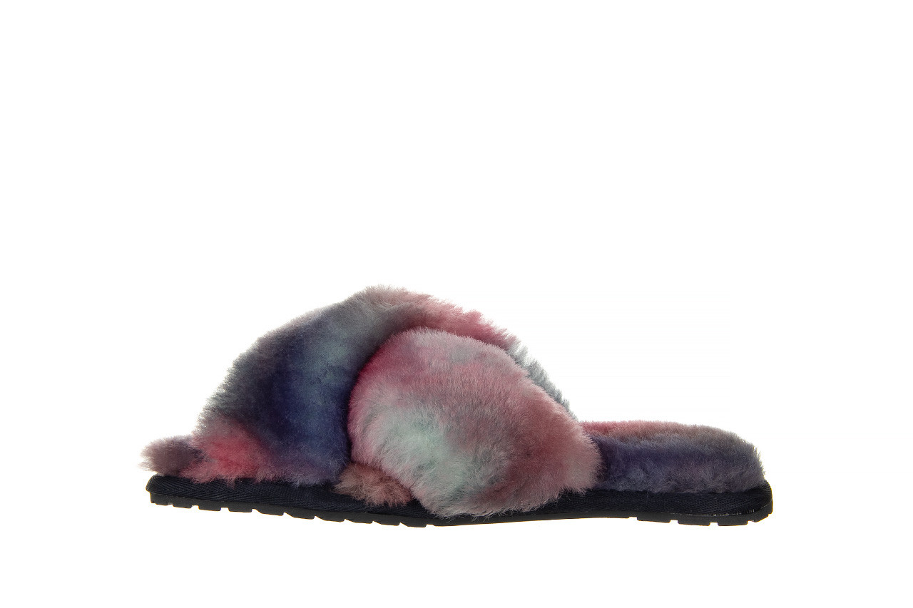 Kapcie emu mayberry tie dye sunset purple 119136, fiolet, futro naturalne  - buty damskie - kobieta 9