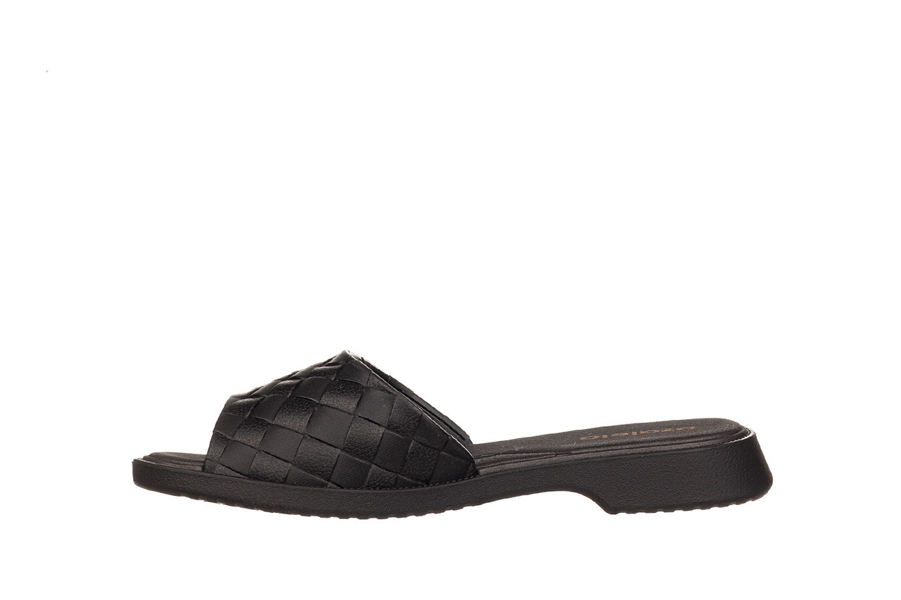 Klapki azaleia simone comfy flat rast black 198016, czarny, tworzywo - piankowe - klapki - buty damskie - kobieta 8