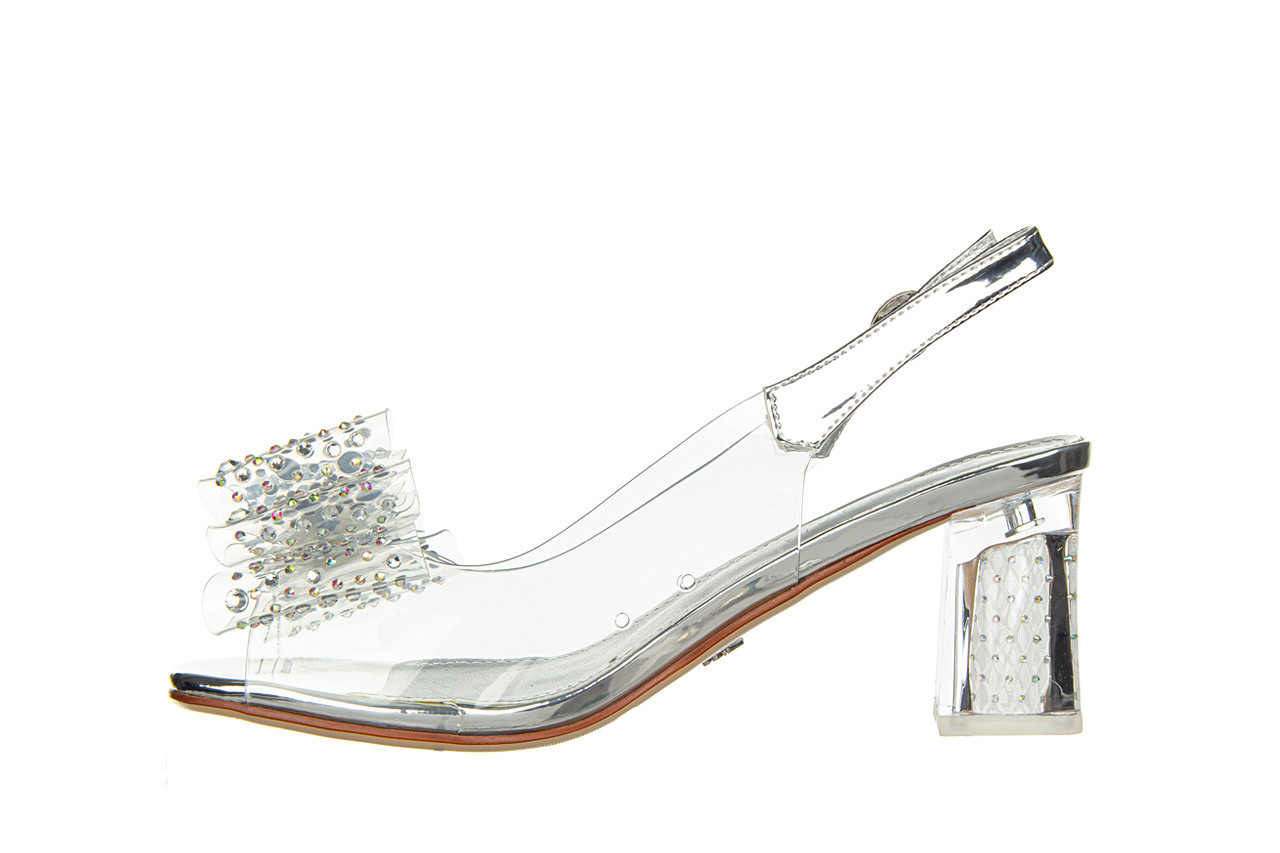 Sandały lola lola by sca'viola g-60 silver 047205, srebrny, silikon - na obcasie - sandały - buty damskie - kobieta 9