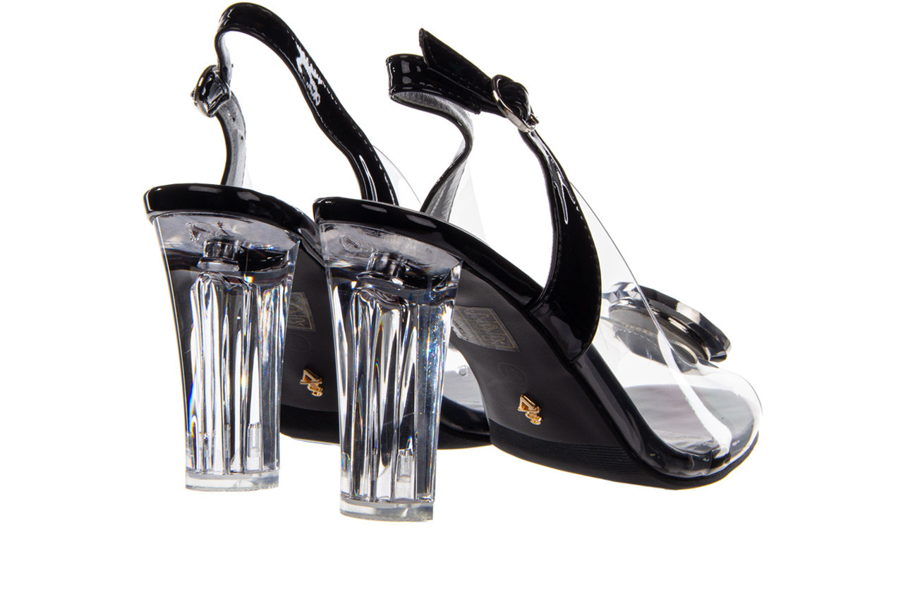 Sandały sca'viola g-17 black 21 047184, czarny, silikon  - na obcasie - sandały - buty damskie - kobieta 13