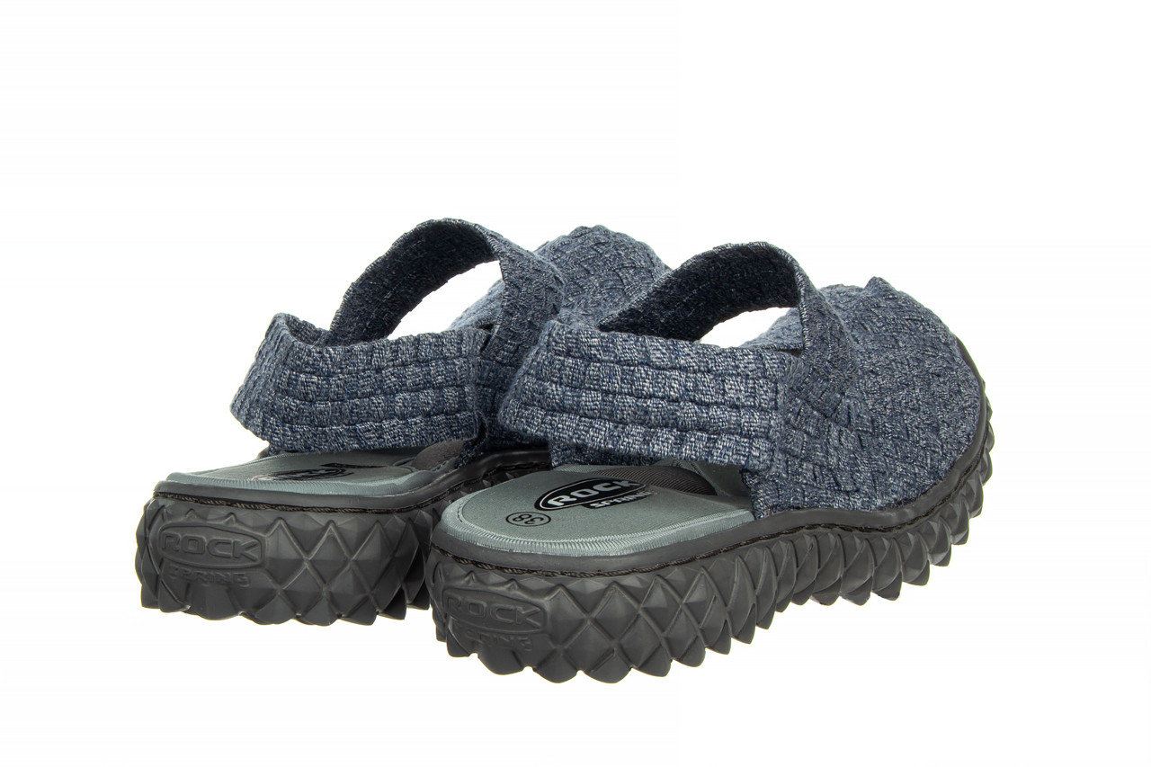 Sandały rock over sandal jeans smoke 032859, niebieski, materiał - rock - nasze marki 12