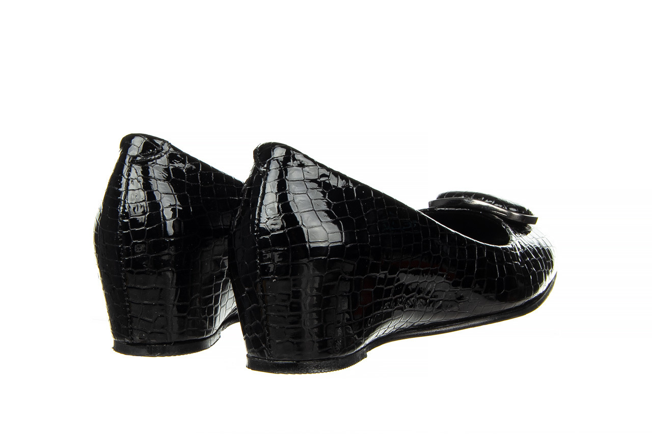Baleriny bayla-187 105 black 187013, czarny, skóra naturalna  - buty damskie - kobieta 10