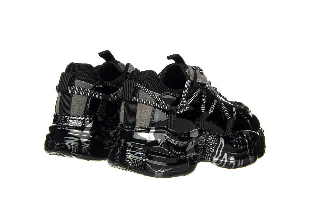 Sneakersy sca'viola b-206 black, czarny, skóra naturalna lakierowana  - obuwie sportowe - dla niej  - sale 11